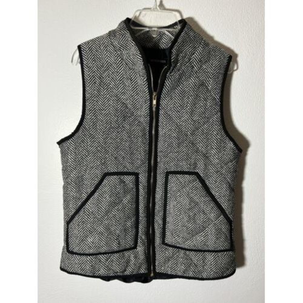 MEROKEETY Women's Slim Fall Quilted Puffer Vest Outerwear with Zipper Small
